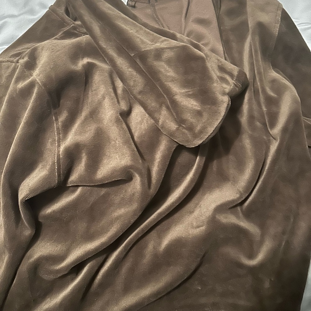 Fashion Nova Chocolate Velour Tracksuit - Picture 2 of 4
